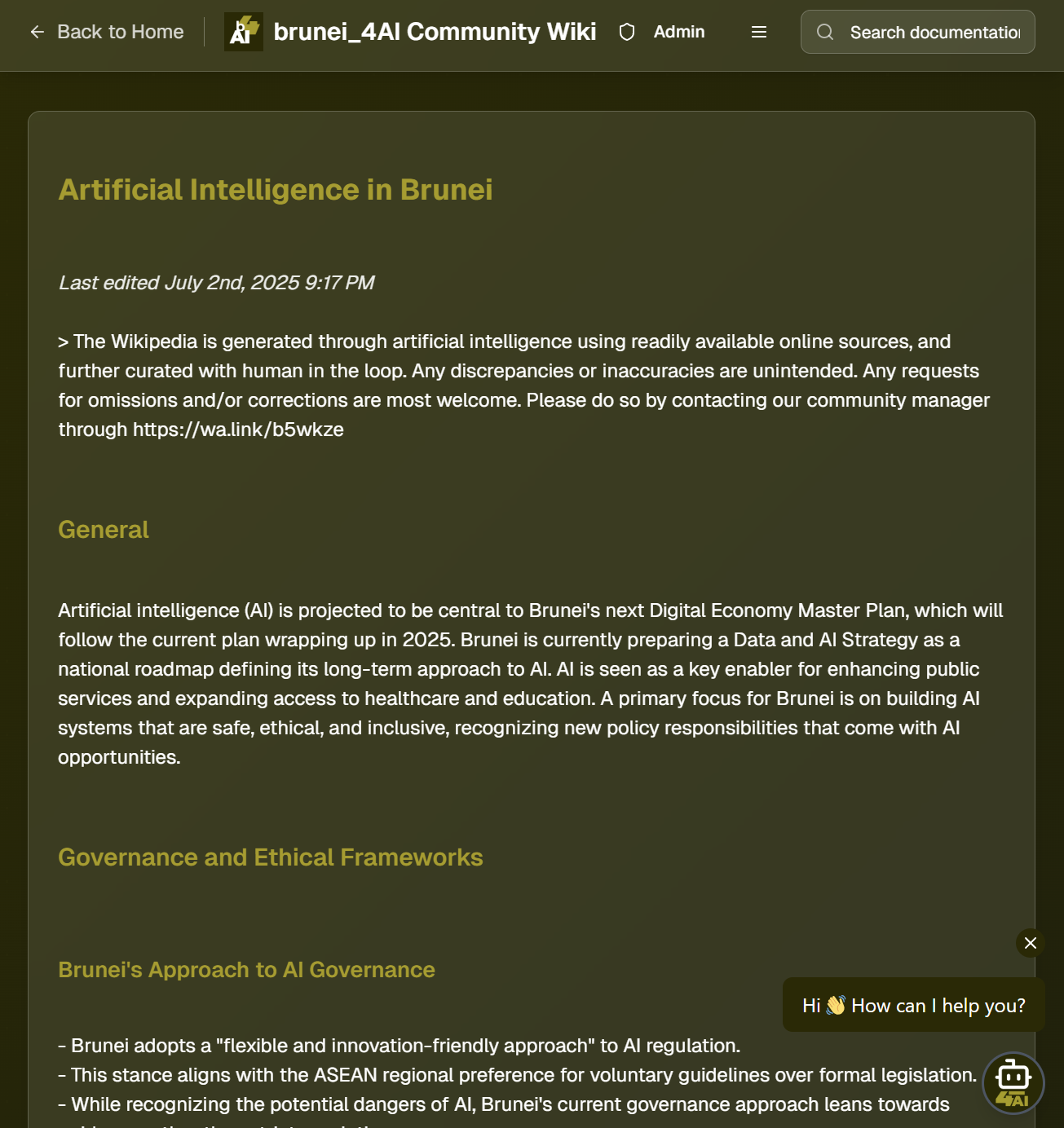 AI in Brunei Screenshot